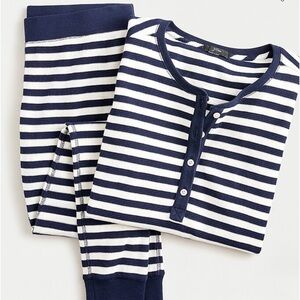 JCrew Henley Waffle Pajama Set - M